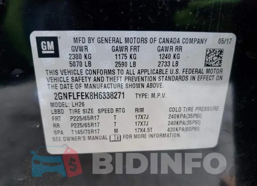 2GNFLFEK8H6338271 Photo# 10