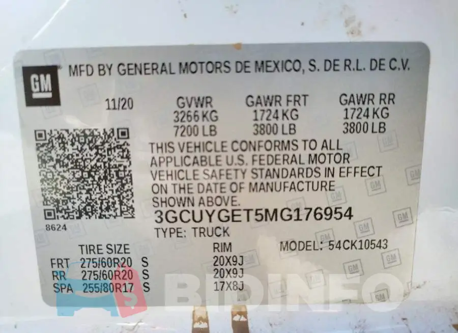 3GCUYGET5MG176954 Photo# 10