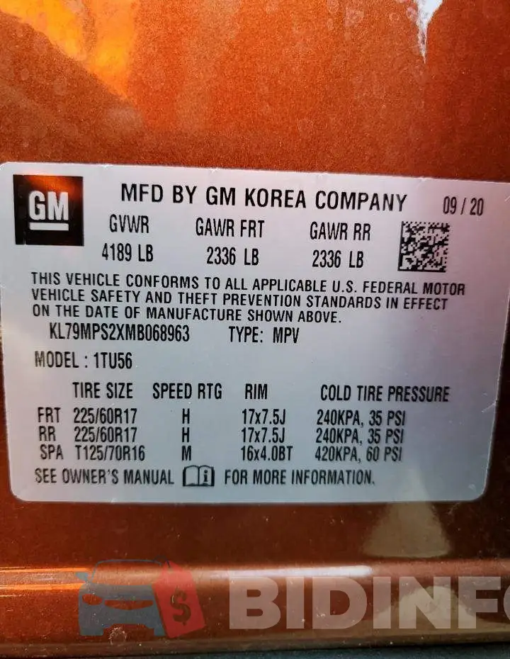 KL79MPS2XMB068963 Photo# 10