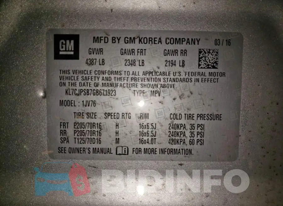 KL7CJPSB7GB671923 Photo# 10