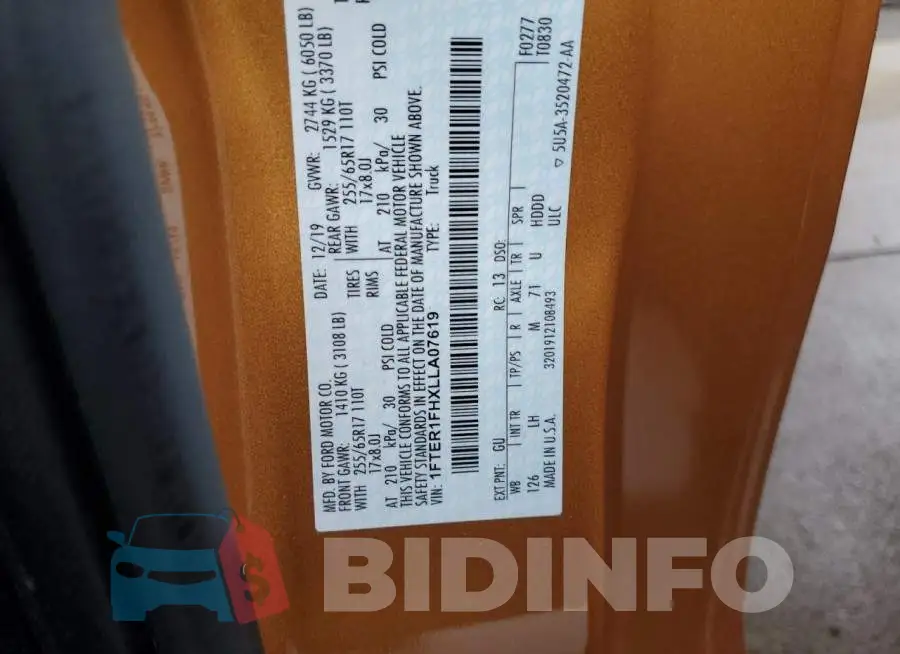 1FTER1FHXLLA07619 Photo# 10