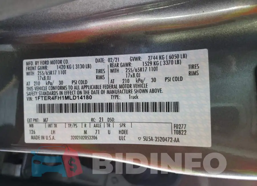 1FTER4FH1MLD14180 Photo# 10