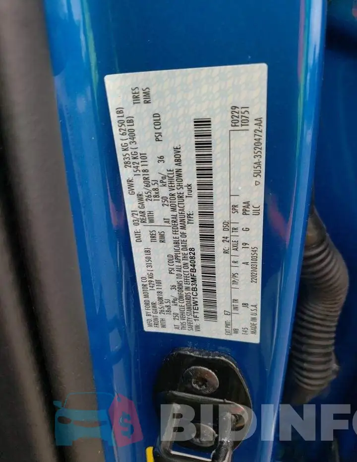 1FTEW1CB3MFB40828 Photo# 10