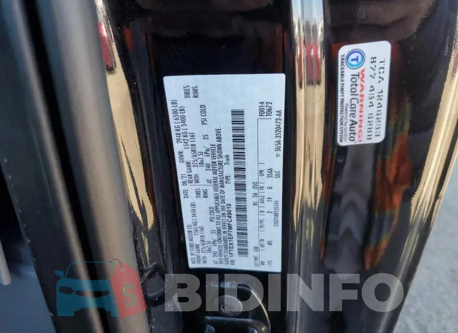 1FTEX1EP7MFC49010 Photo# 10