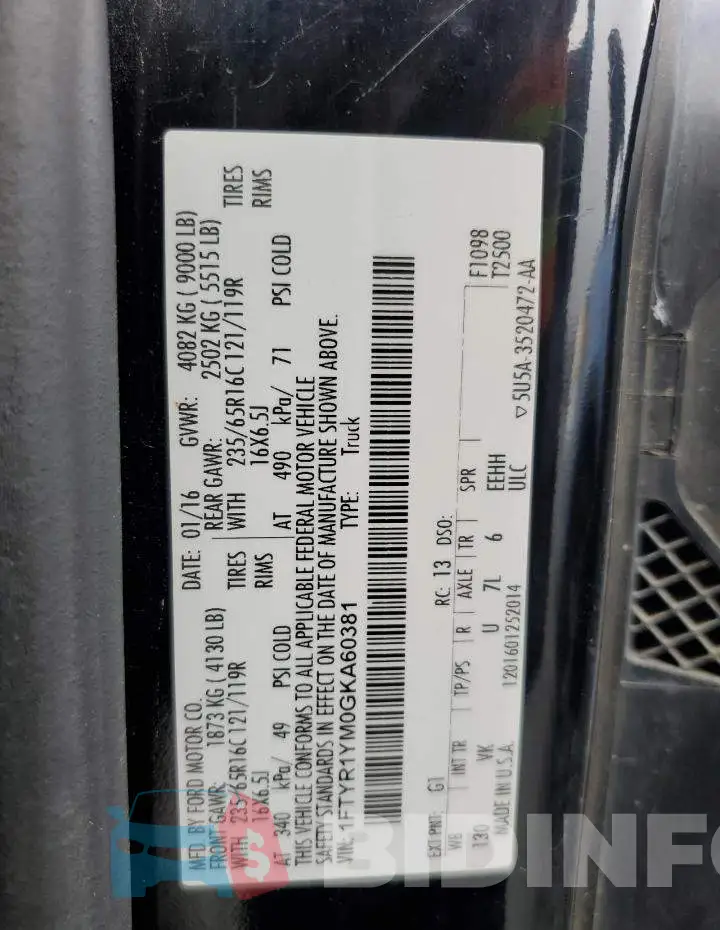 1FTYR1YM0GKA60381 Photo# 10