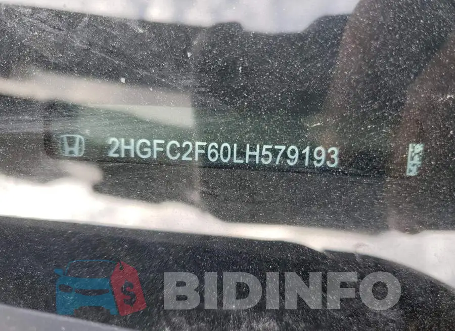 2HGFC2F60LH579193 Photo# 12