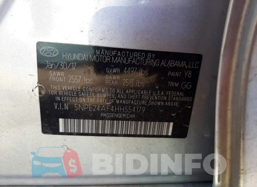 5NPE24AF4HH554179 Photo# 10