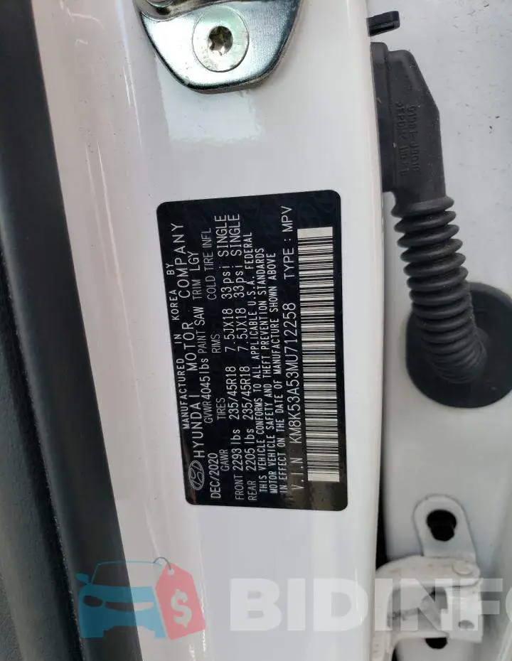KM8K53A53MU712258 Photo# 10