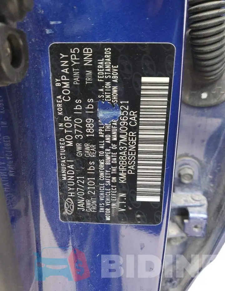 KMHRB8A37MU096521 Photo# 12