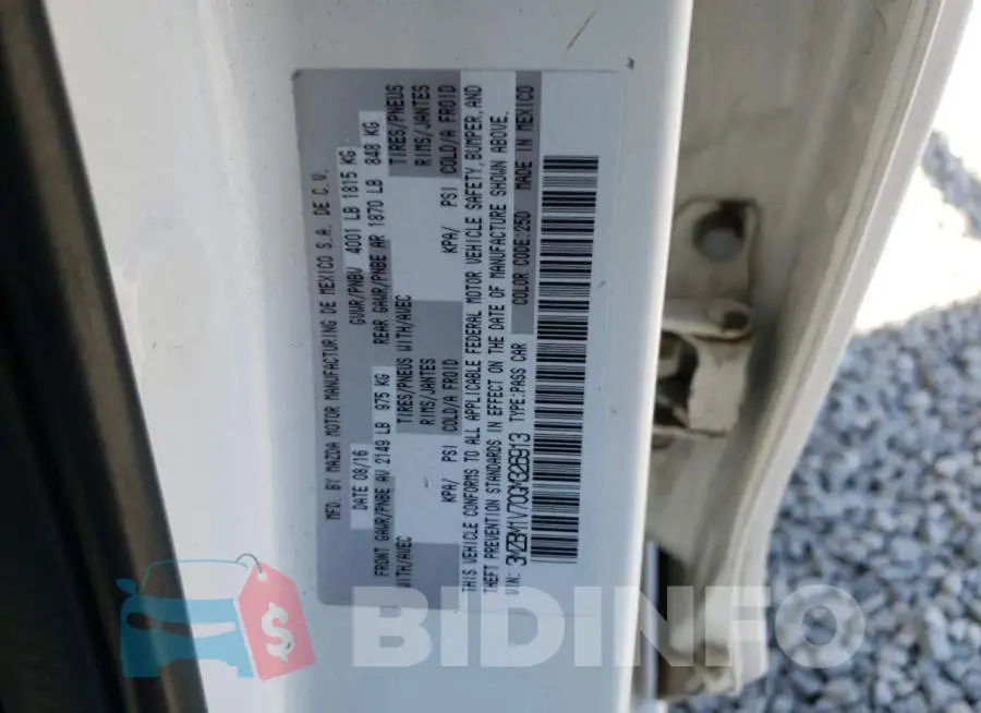 3MZBM1V70GM326913 Photo# 10