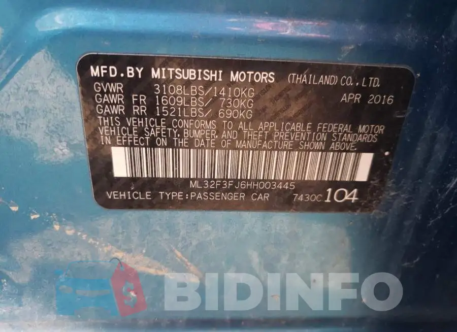 ML32F3FJ6HH003445 Photo# 12