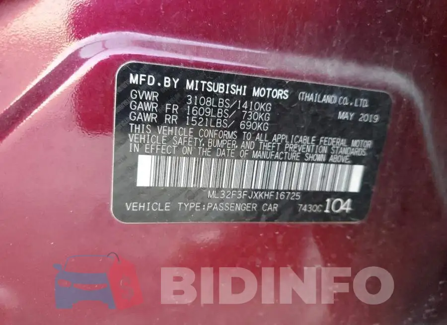 ML32F3FJXKHF16725 Photo# 10