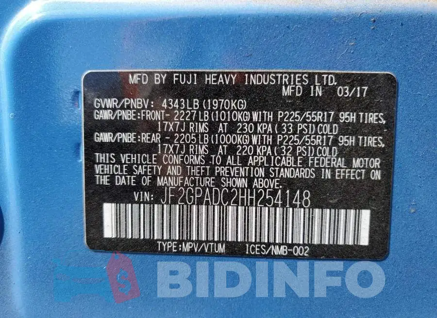 JF2GPADC2HH254148 Photo# 10