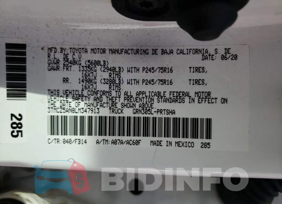 3TMCZ5AN8LM347913 Photo# 10