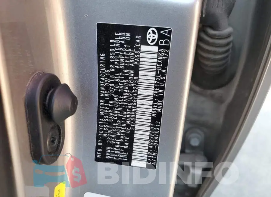 5YFBURHE8GP462758 Photo# 10