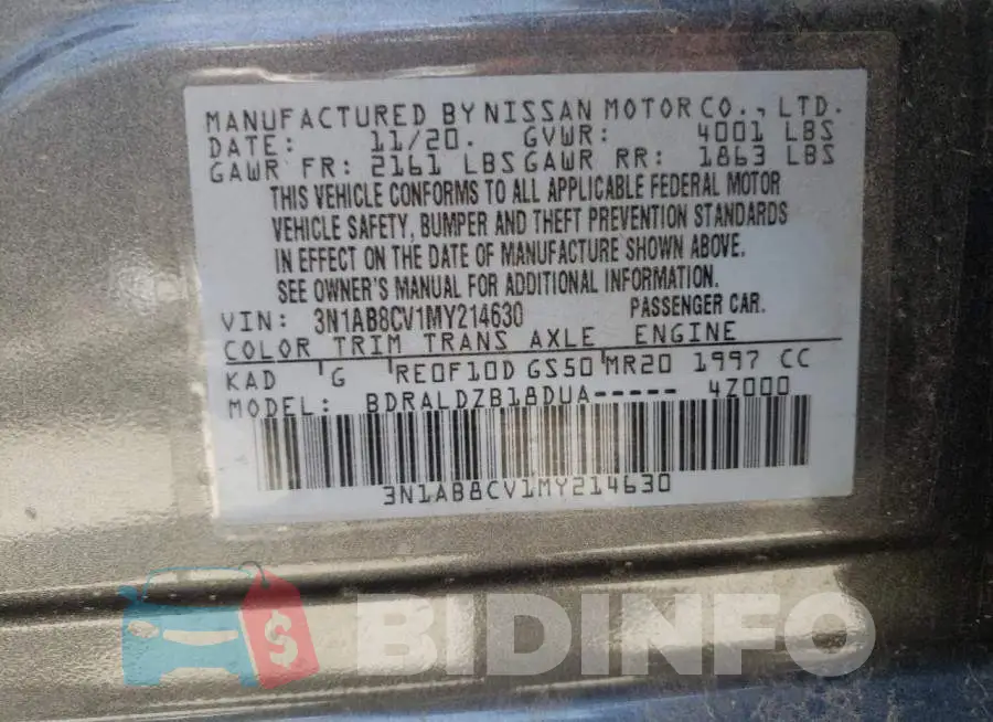 3N1AB8CV1MY214630 Photo# 10