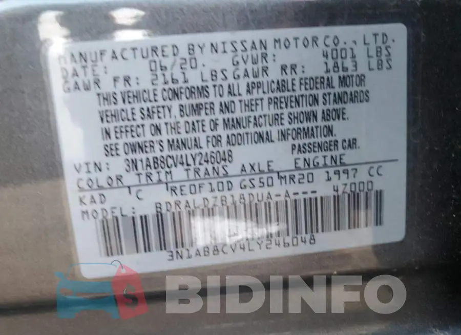 3N1AB8CV4LY246048 Photo# 10