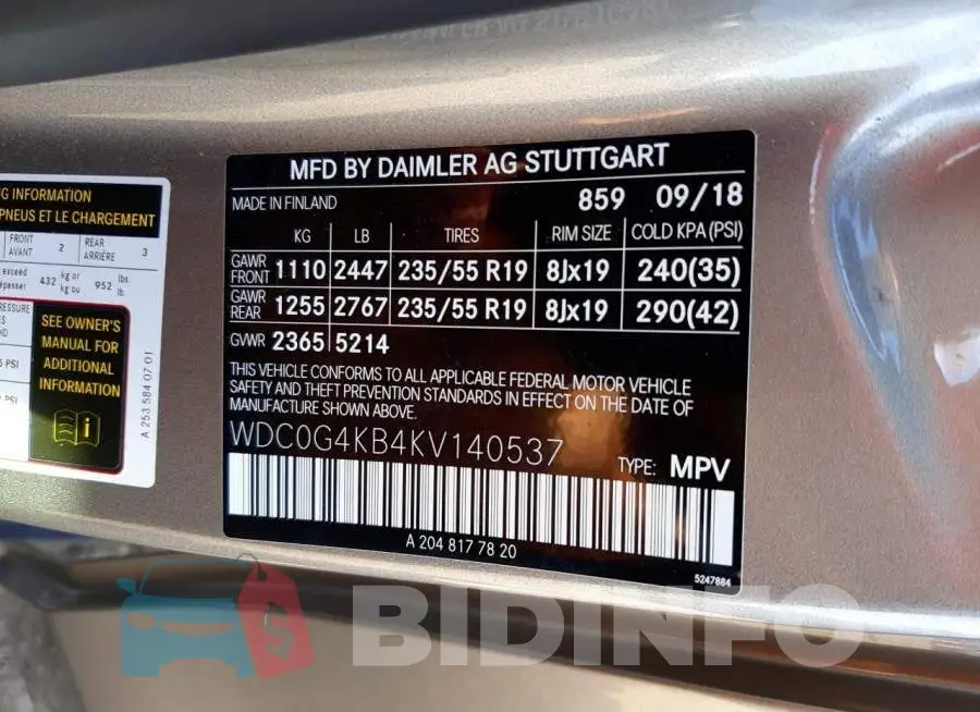 WDC0G4KB4KV140537 Photo# 10