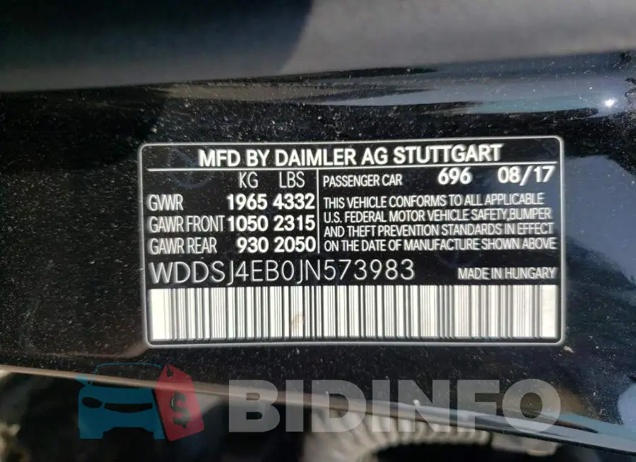 WDDSJ4EB0JN573983 Photo# 10