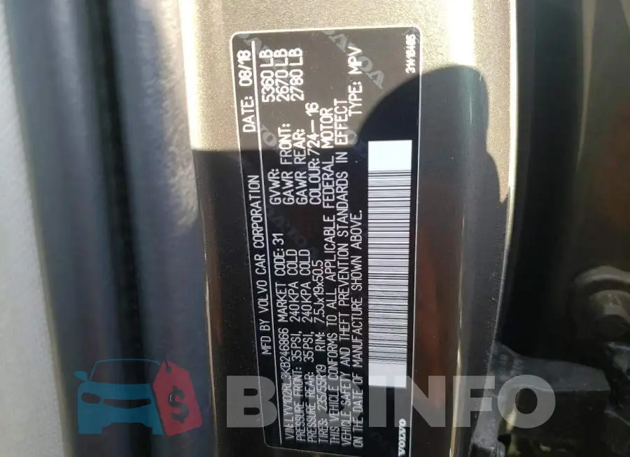 LYV102RL3KB246866 Photo# 10