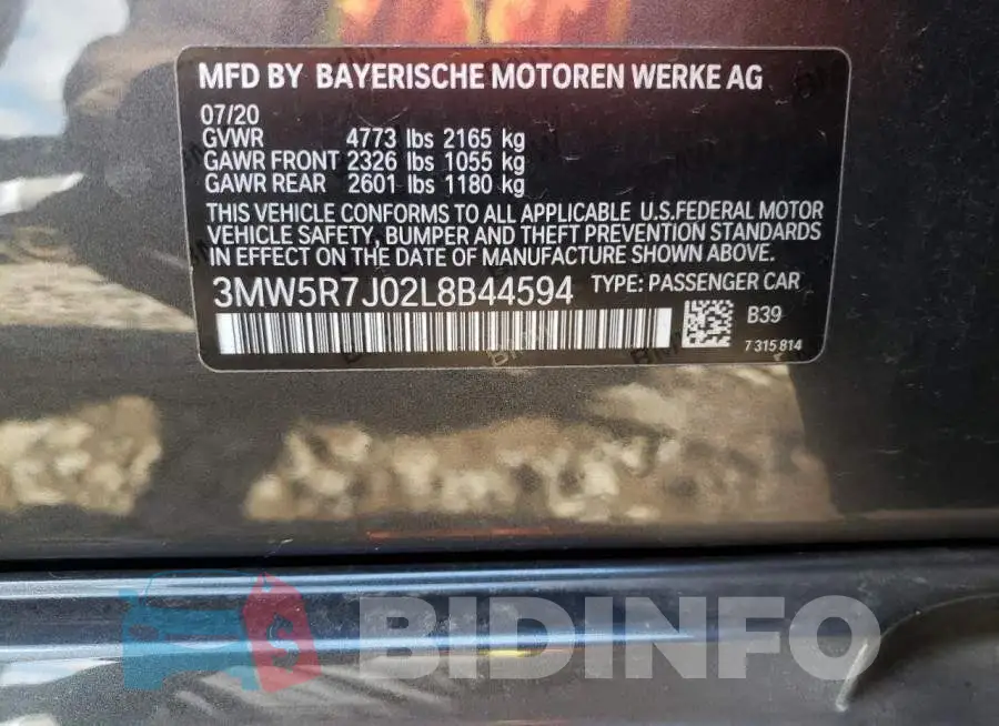 3MW5R7J02L8B44594 Photo# 10