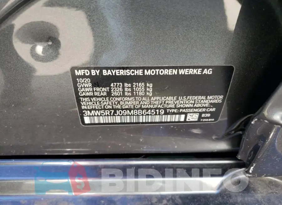 3MW5R7J09M8B64519 Photo# 10