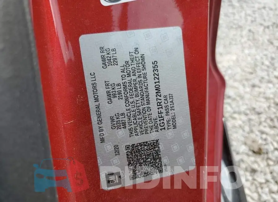 1G1FF1R72M0122355 Photo# 10