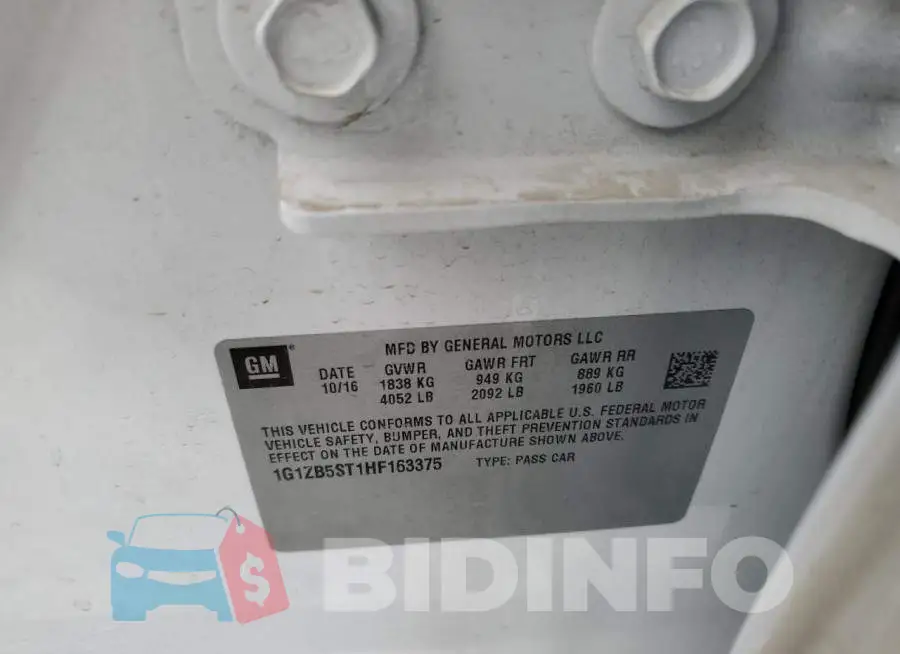 1G1ZB5ST1HF163375 Photo# 10