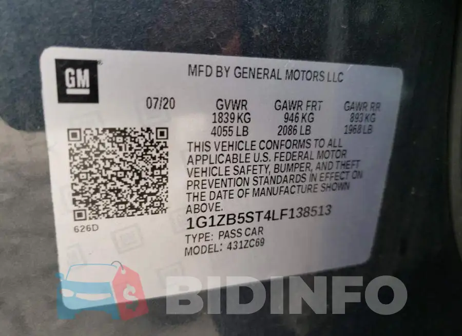 1G1ZB5ST4LF138513 Photo# 10
