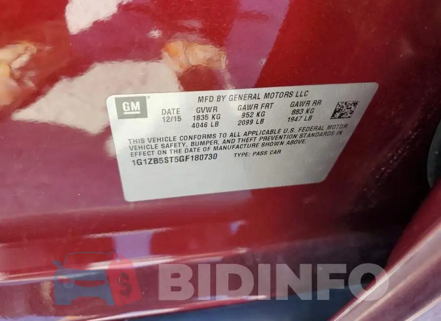 1G1ZB5ST5GF180730 Photo# 10