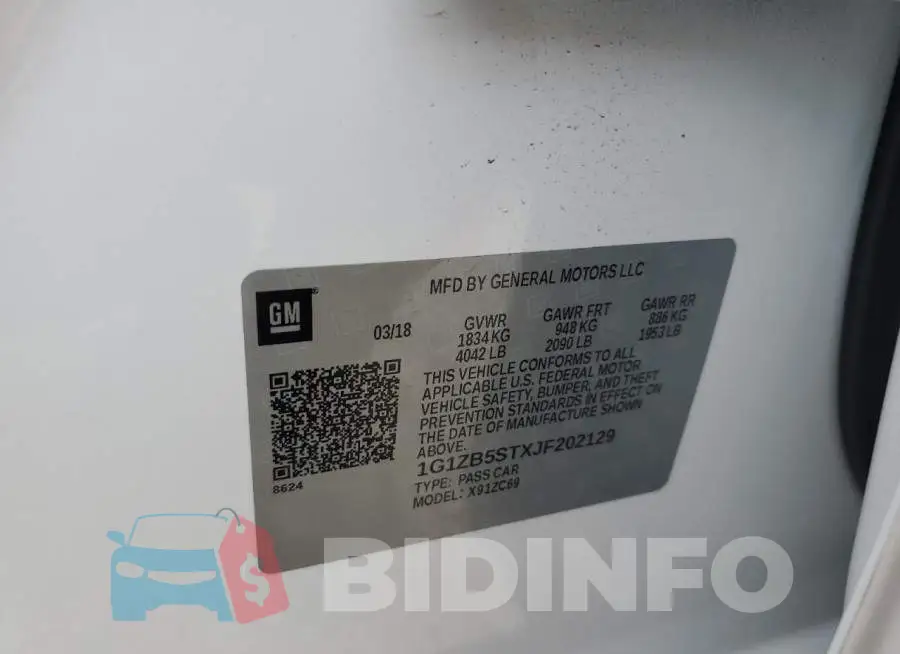 1G1ZB5STXJF202129 Photo# 10