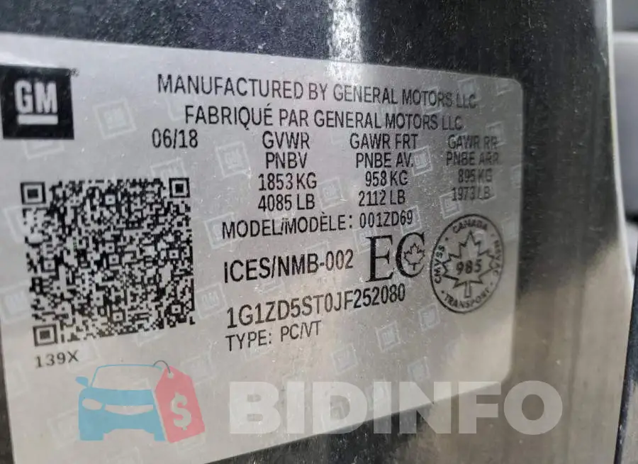 1G1ZD5ST0JF252080 Photo# 10