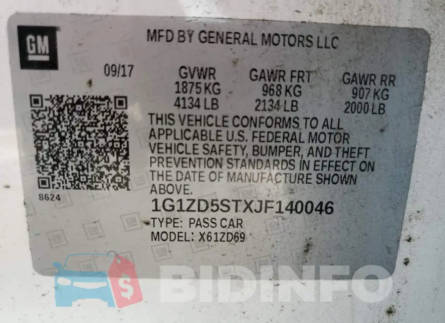 1G1ZD5STXJF140046 Photo# 10