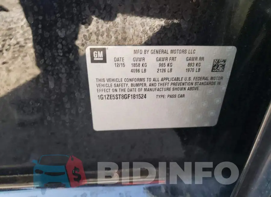 1G1ZE5ST8GF181524 Photo# 10