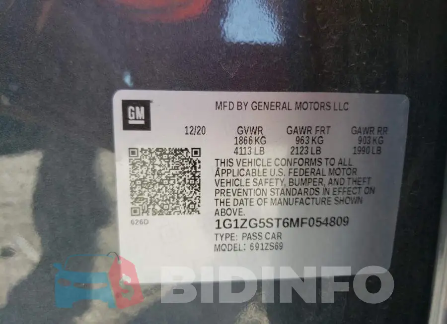 1G1ZG5ST6MF054809 Photo# 10