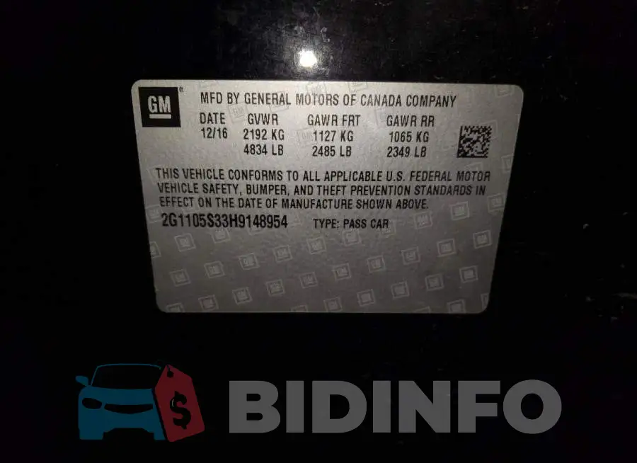 2G1105S33H9148954 Photo# 13
