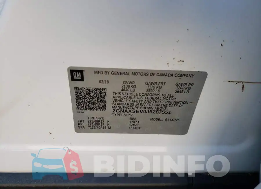 2GNAXSEV0J6287551 Photo# 10