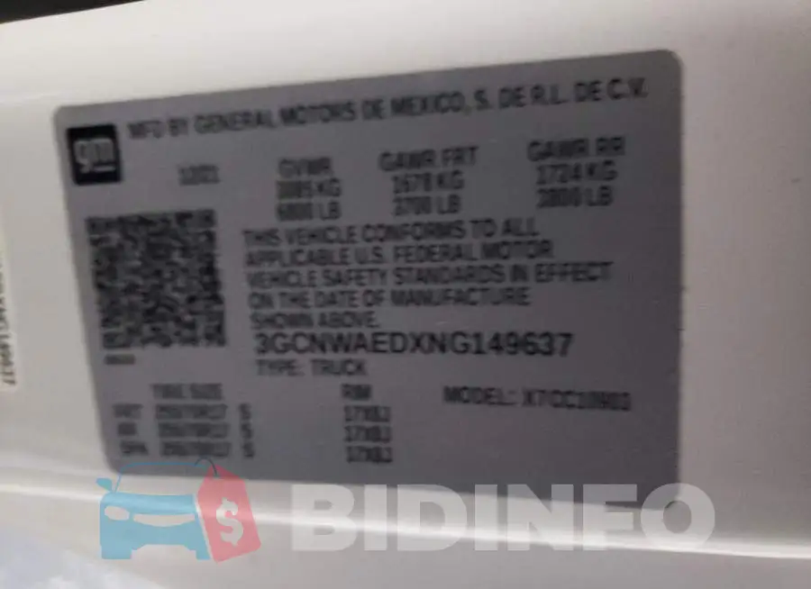 3GCNWAEDXNG149637 Photo# 13