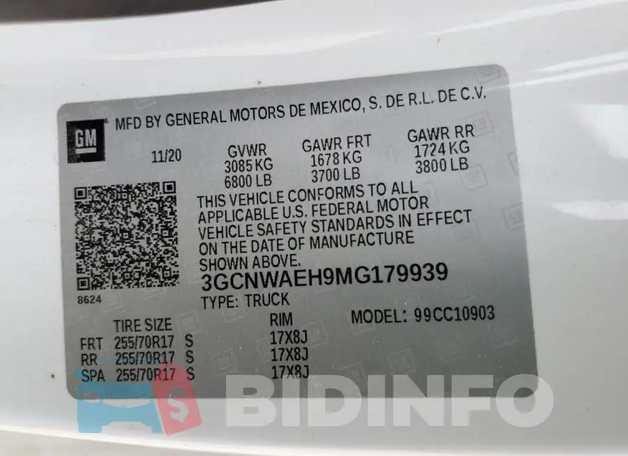 3GCNWAEH9MG179939 Photo# 10