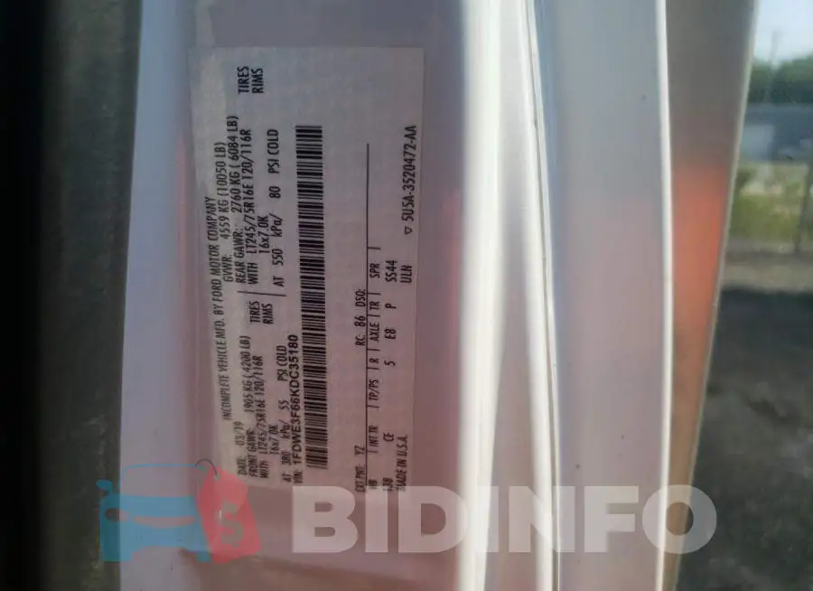 1FDWE3F66KDC35180 Photo# 10