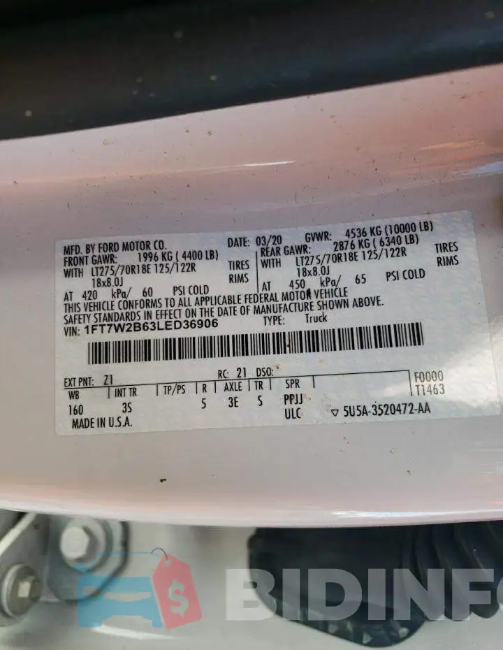 1FT7W2B63LED36906 Photo# 10