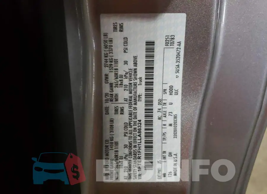 1FTER1FH1LLA86324 Photo# 10