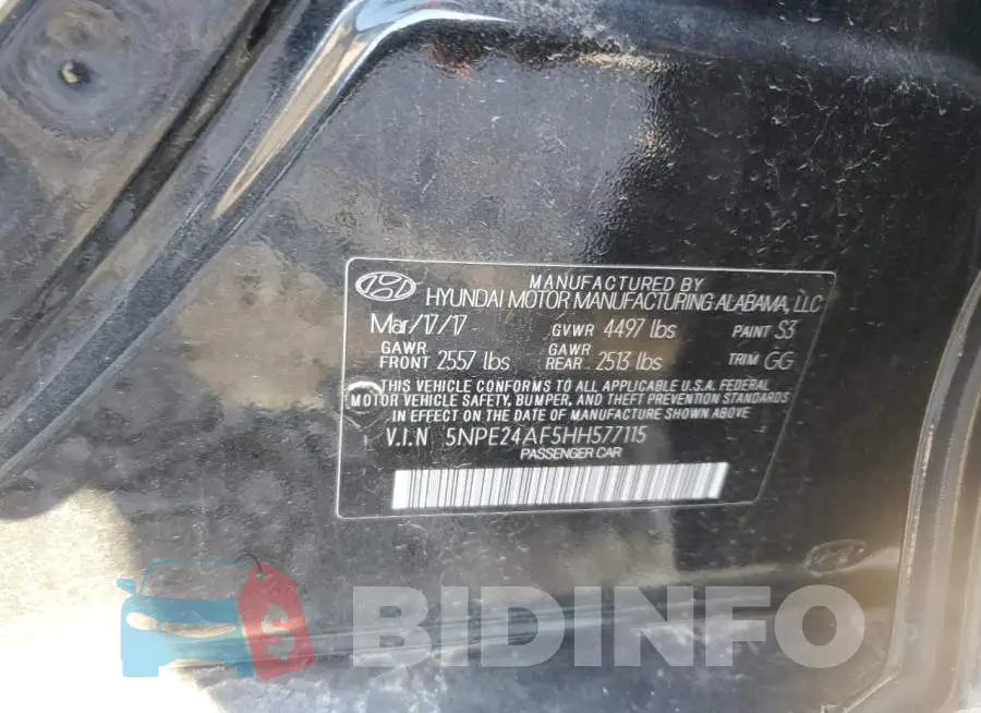 5NPE24AF5HH577115 Photo# 12