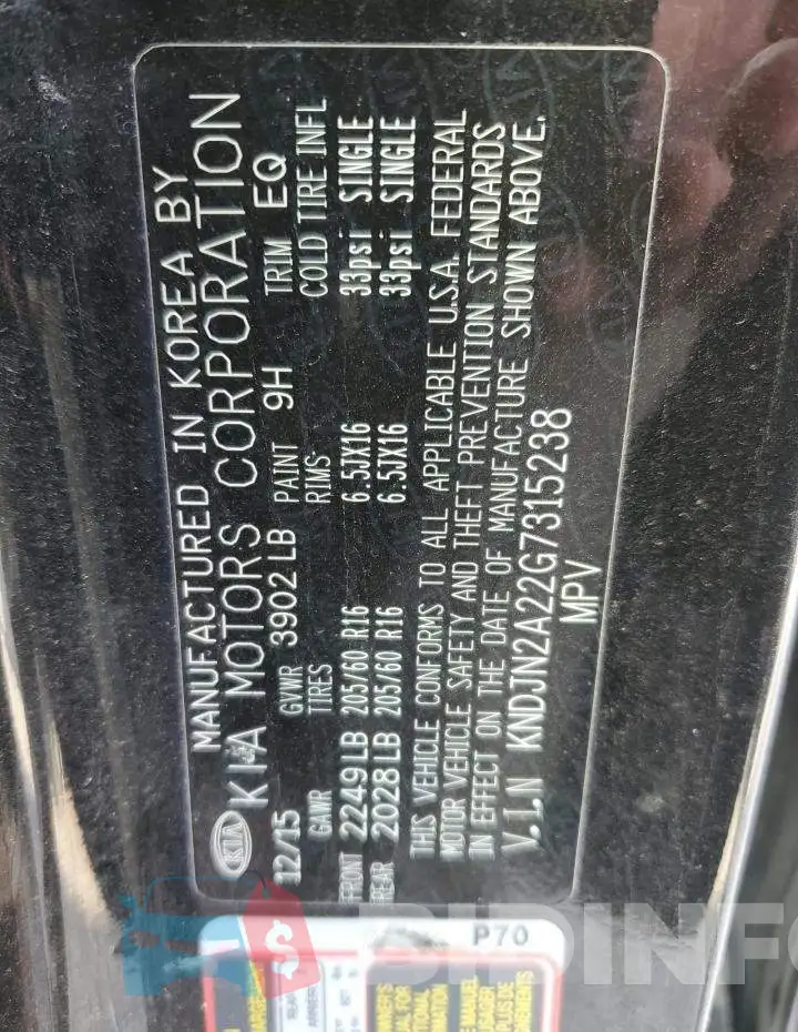 KNDJN2A22G7315238 Photo# 10
