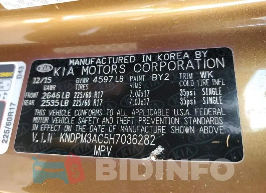KNDPM3AC5H7036282 Photo# 10
