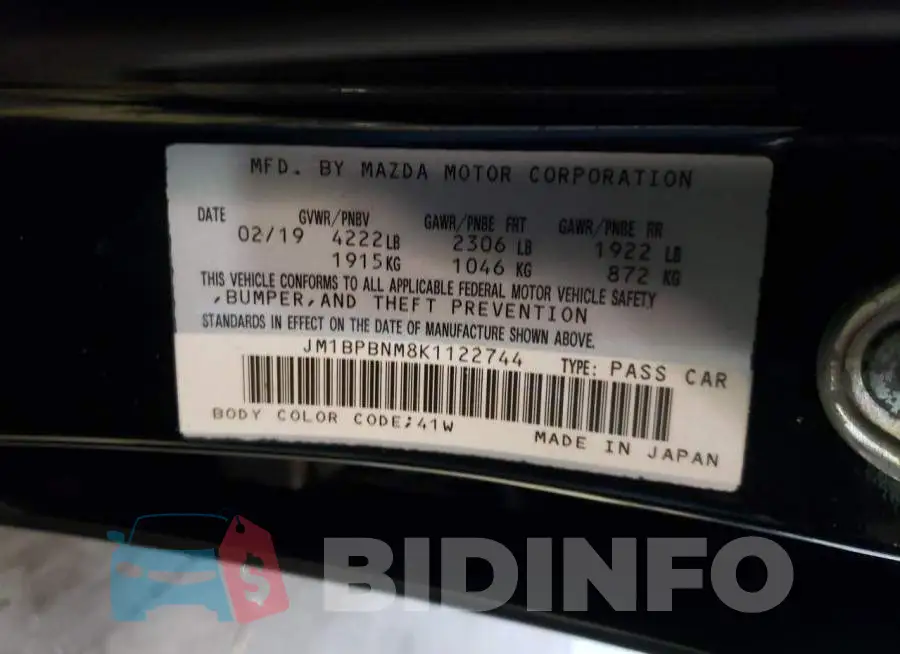 JM1BPBNM8K1122744 Photo# 10