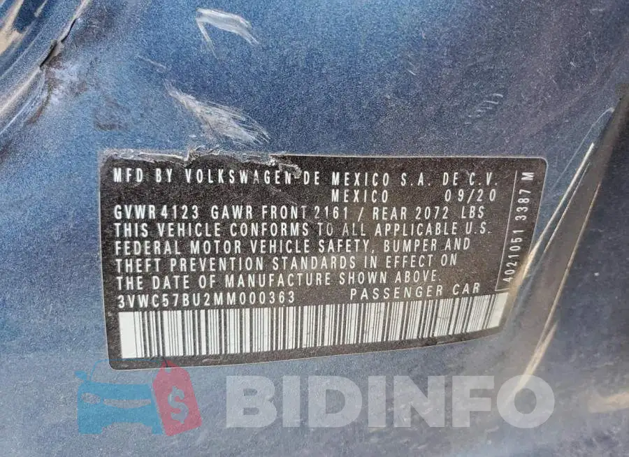 3VWC57BU2MM000363 Photo# 10