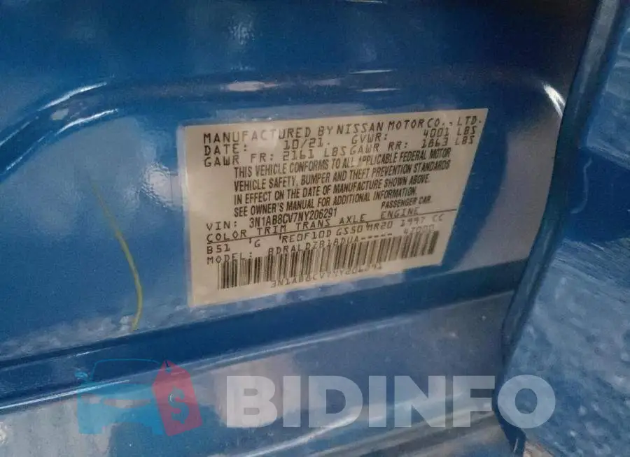 3N1AB8CV7NY206291 Photo# 10