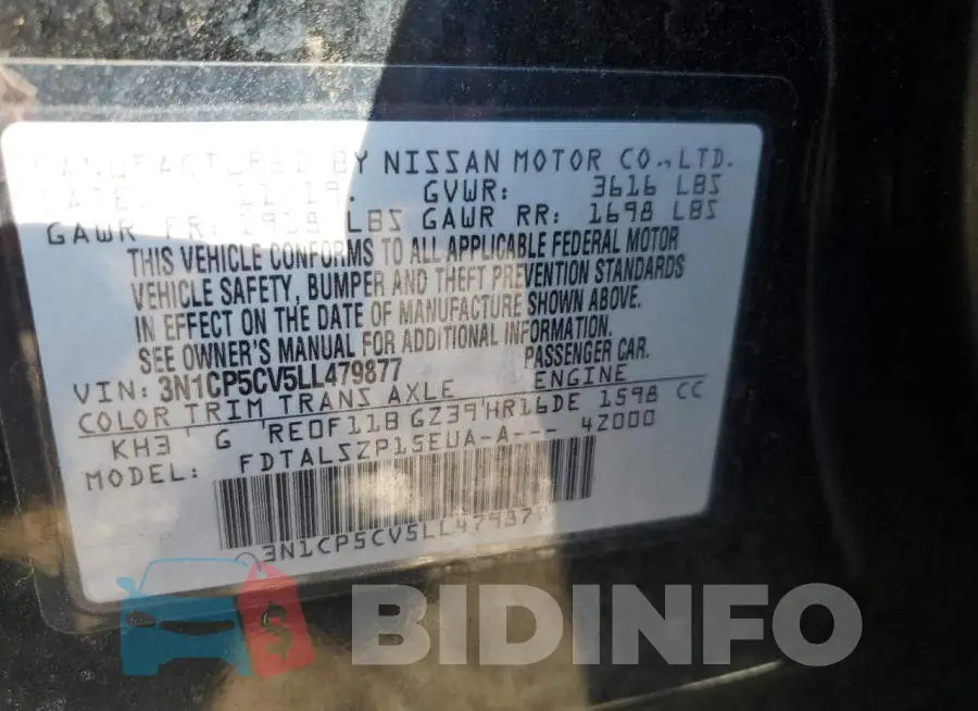 3N1CP5CV5LL479877 Photo# 10