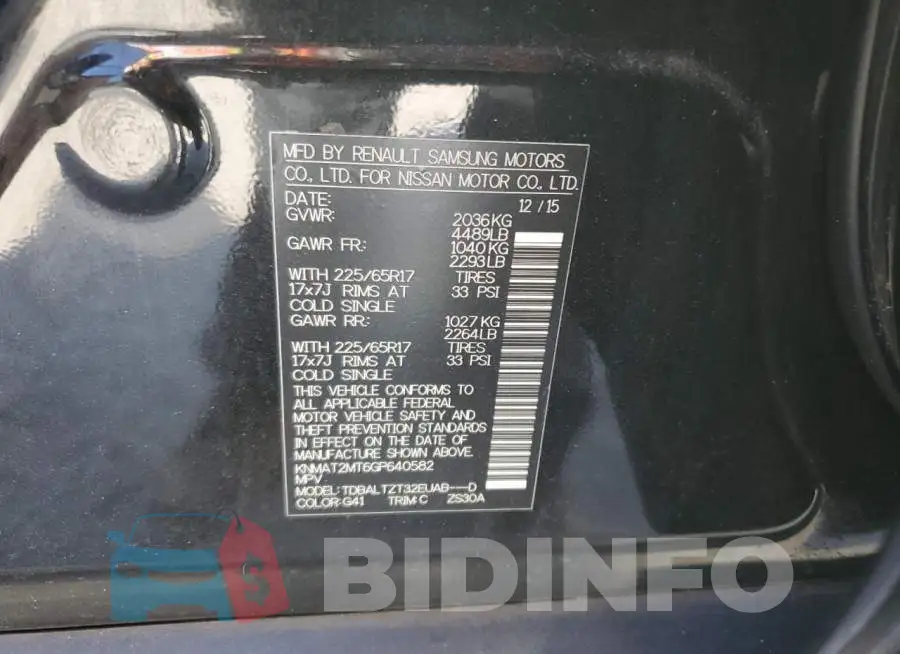 KNMAT2MT6GP640582 Photo# 10